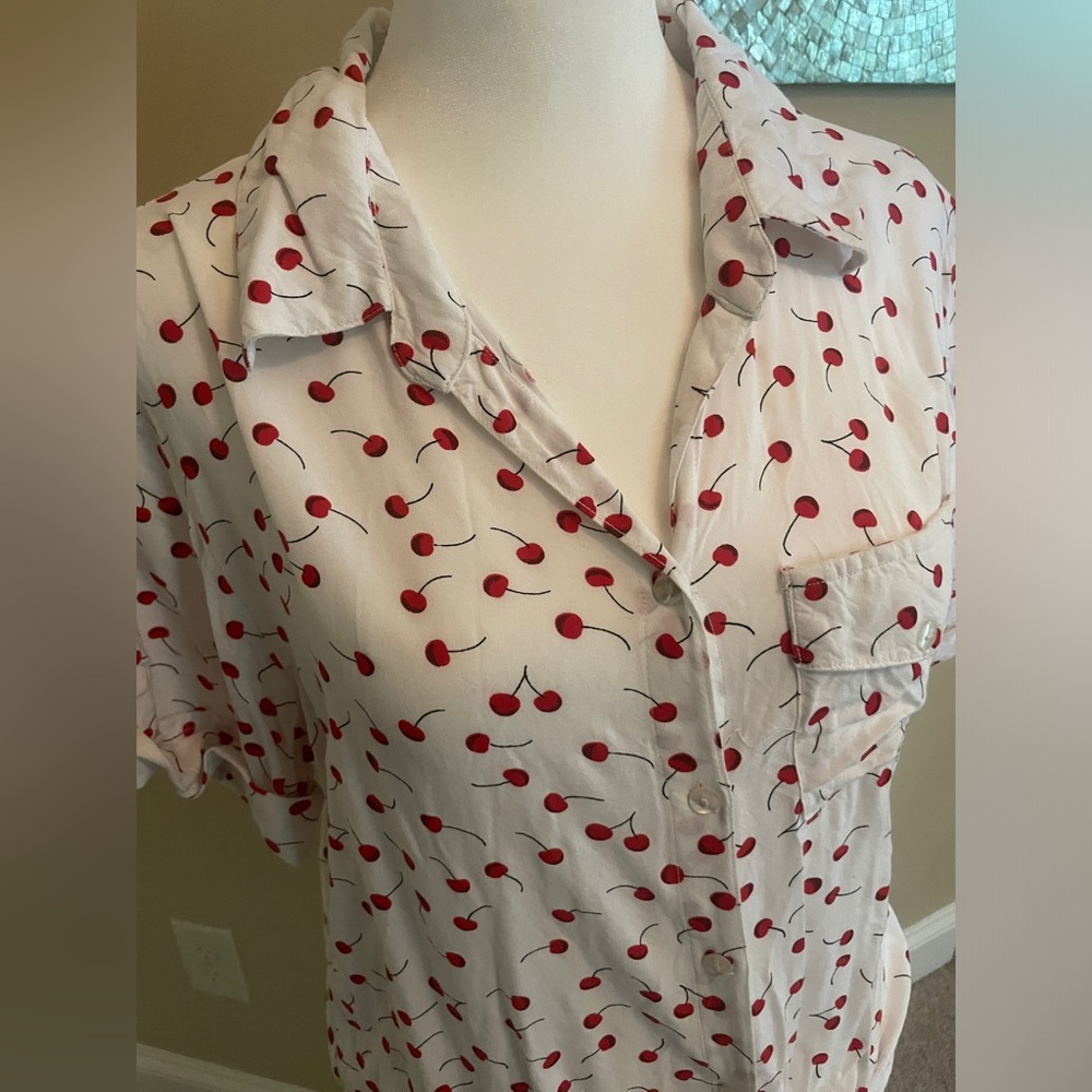 Vintage Cherry Blouse